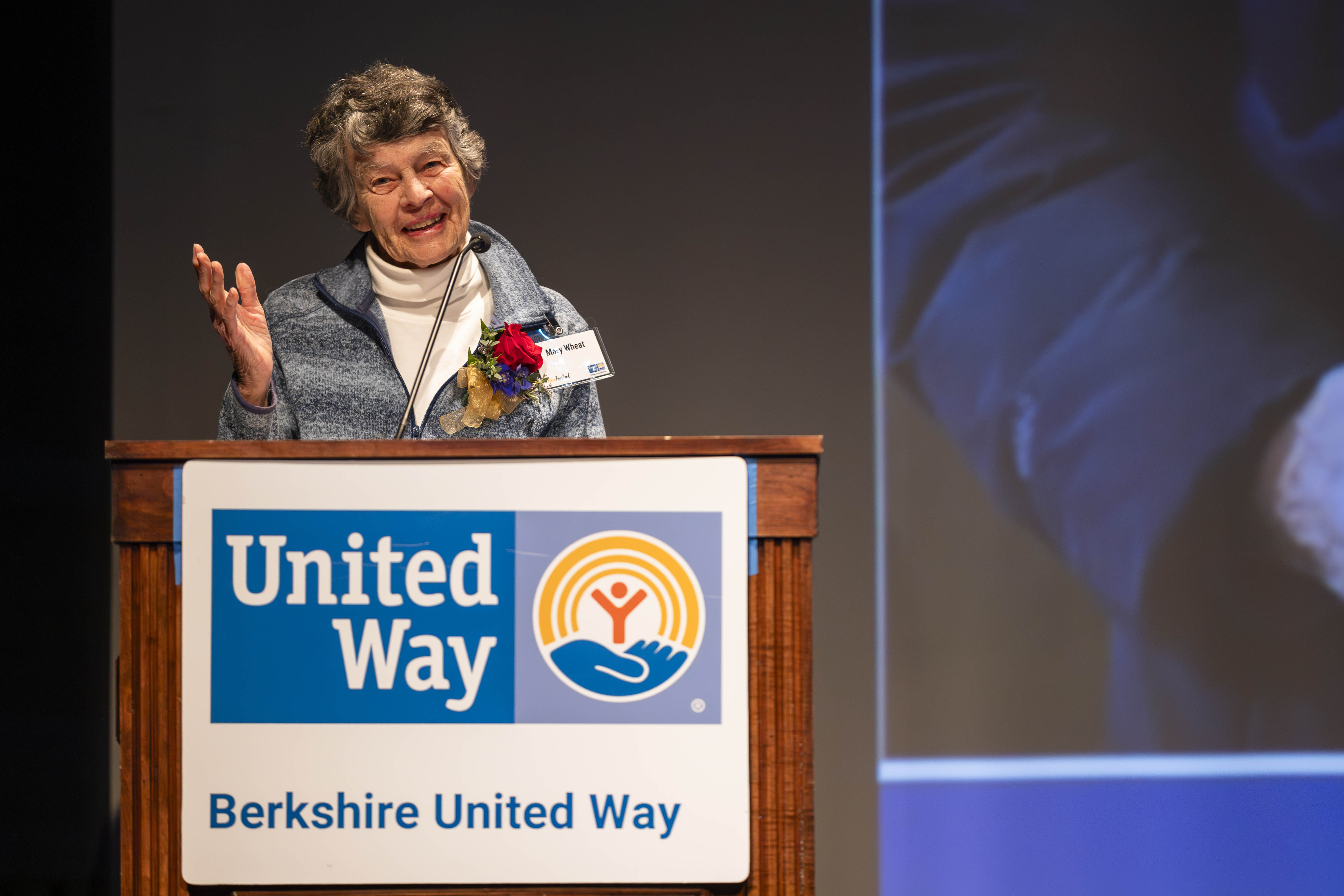 mary wheat award recipient at BUW 100th