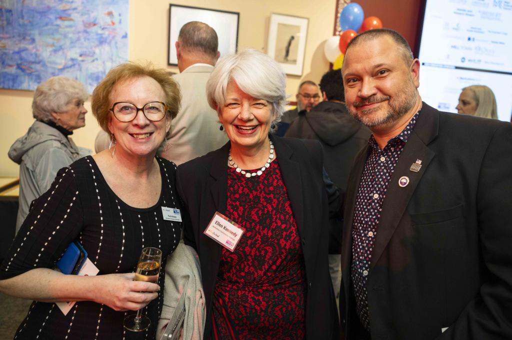 Pam Knisley with Ellen Kennedy (Berkshire Community College) and Pete White (Massachusetts Rehabilitation Commission/City Council President)