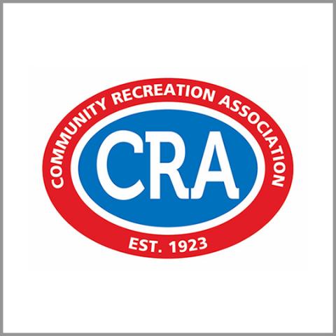 Community Recreation Association volunteer fair booth logo